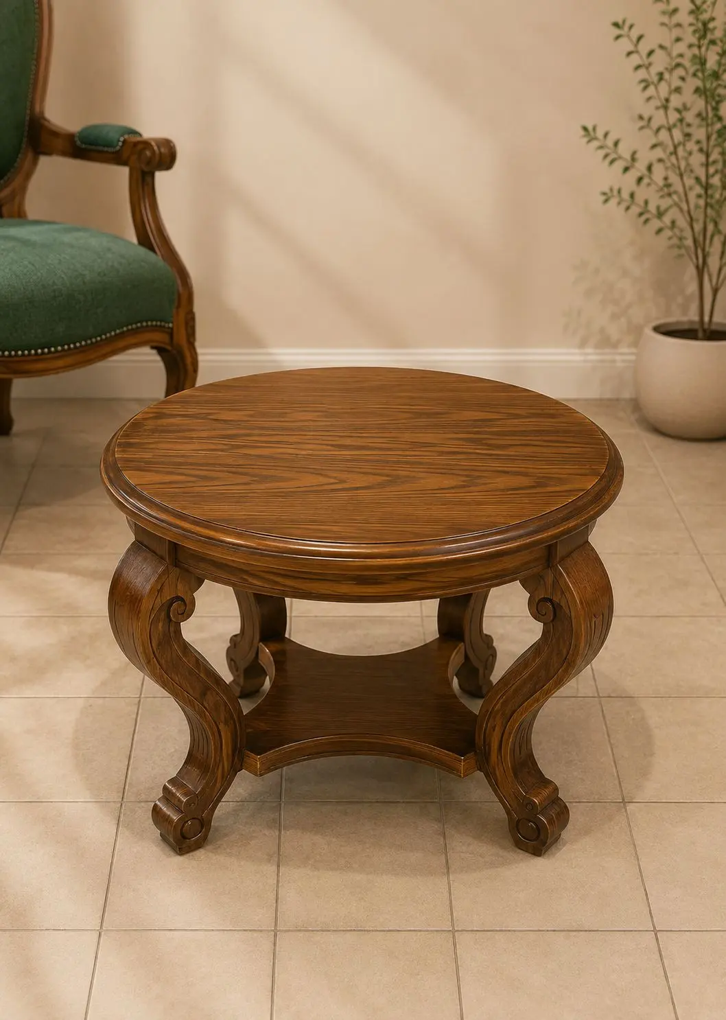Muebles a medida — Mesa de Centro Redonda — Carval Muebles Viña del Mar