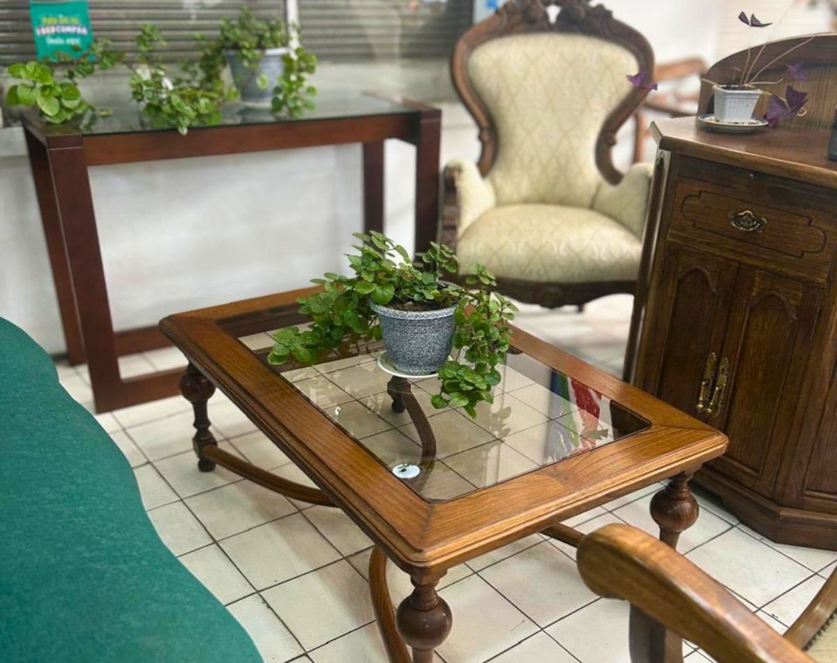 Mesa de Centro con Vidrio a medida